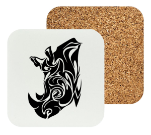 Onderzetter - Dieren - Neushoorn 1