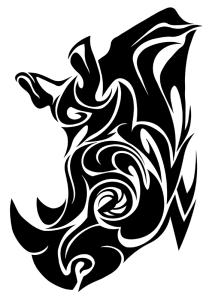 Onderzetter - Dieren - Neushoorn 1