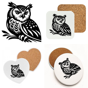 Onderzetter - Dieren - Uil 2