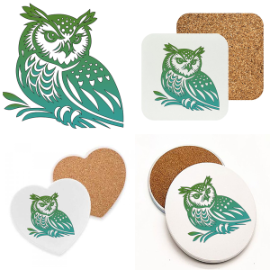 Onderzetter - Dieren - Uil 2