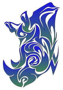 Magneet - Dieren - Neushoorn 1