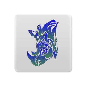 Magneet - Dieren - Neushoorn 1