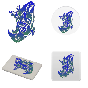 Magneet - Dieren - Neushoorn 1