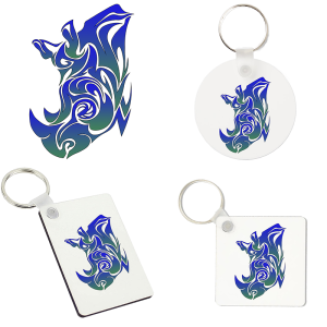 Sleutelhanger - Dieren - Neushoorn 1