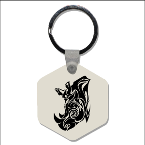 Sleutelhanger - Dieren - Neushoorn 1