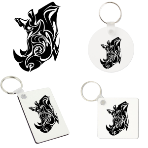Sleutelhanger - Dieren - Neushoorn 1