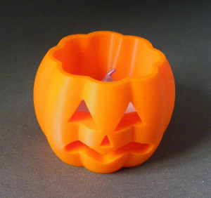 3D Prints - Pompoen Theelichthouder 2 (Meerdere Kleuren Mogelijk)