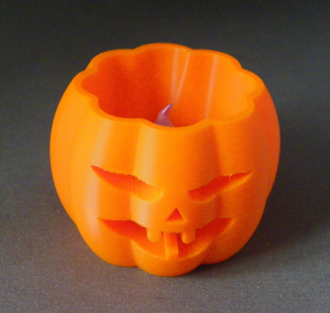 3D Prints - Pompoen Theelichthouder 6 (Meerdere Kleuren Mogelijk)