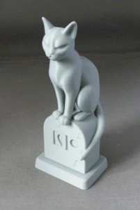 3D Prints - Kat op Grafsteen 1 (Meerdere Kleuren Mogelijk)