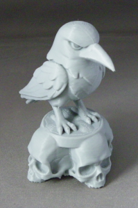 3D Prints - Raaf op Schedels 1 (Meerdere Kleuren Mogelijk)