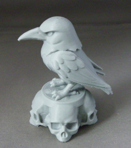 3D Prints - Raaf op Schedels 1 (Meerdere Kleuren Mogelijk)
