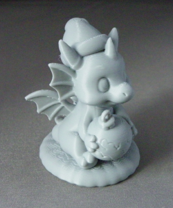 3D Prints - Draak met Kerstbal 1 (Meerdere Kleuren Mogelijk)