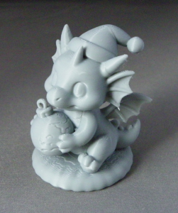 3D Prints - Draak met Kerstbal 1 (Meerdere Kleuren Mogelijk)