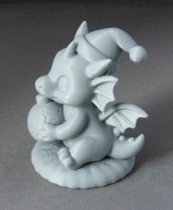 3D Prints - Draak met Kerstbal 1 (Meerdere Kleuren Mogelijk)