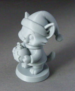 3D Prints - Kat met Kerstbal 1 (Meerdere Kleuren Mogelijk)