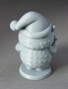 3D Prints - Uil met Kerstkrans 1 (Meerdere Kleuren Mogelijk)