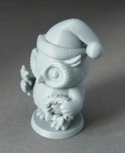 3D Prints - Uil met Kerstkrans 1 (Meerdere Kleuren Mogelijk)