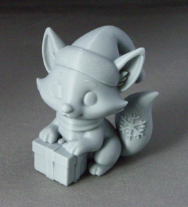 3D Prints - Vos met Kado 1 (Meerdere Kleuren Mogelijk)