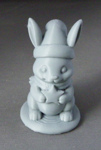 3D Prints - Winter Konijn met Ster 1 (Meerdere Kleuren Mogelijk)