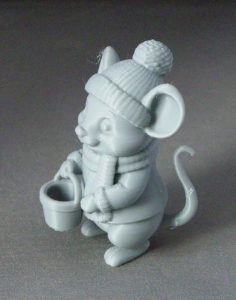 3D Prints - Winter Muis 1 (Meerdere Kleuren Mogelijk)