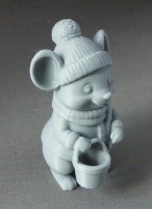 3D Prints - Winter Muis 1 (Meerdere Kleuren Mogelijk)