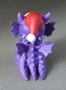 3D Prints - Draak met Kado 1 - Geschilderd