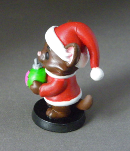 3D Prints - Kat met Kerstbal 1 - Geschilderd