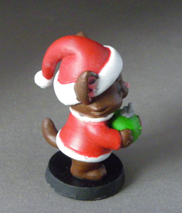 3D Prints - Kat met Kerstbal 1 - Geschilderd