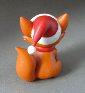 3D Prints - Vos met Kado 1 - Geschilderd