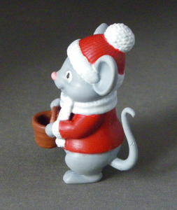 3D Prints - Winter Muis 1 - Geschilderd