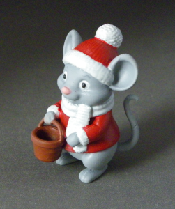 3D Prints - Winter Muis 1 - Geschilderd