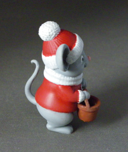 3D Prints - Winter Muis 1 - Geschilderd