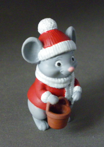 3D Prints - Winter Muis 1 - Geschilderd