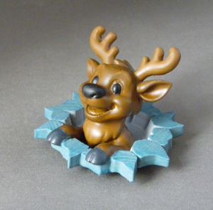 3D Prints - Winter Rendier 1 - Geschilderd