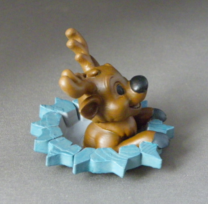 3D Prints - Winter Rendier 1 - Geschilderd