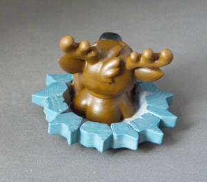 3D Prints - Winter Rendier 1 - Geschilderd