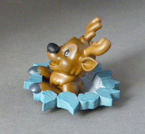 3D Prints - Winter Rendier 1 - Geschilderd