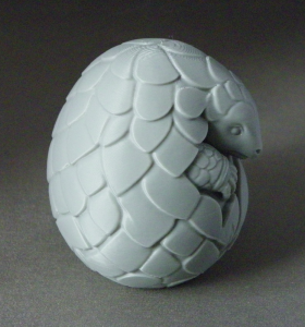 3D Prints - Gordeldier in Ei (Meerdere Kleuren Mogelijk)