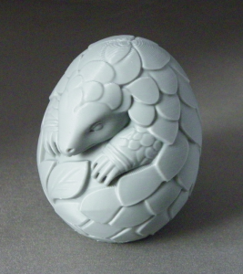 3D Prints - Gordeldier in Ei (Meerdere Kleuren Mogelijk)