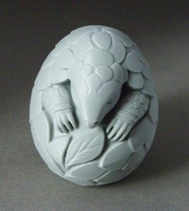 3D Prints - Gordeldier in Ei (Meerdere Kleuren Mogelijk)