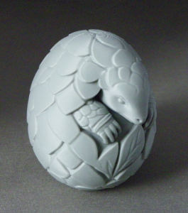 3D Prints - Gordeldier in Ei (Meerdere Kleuren Mogelijk)