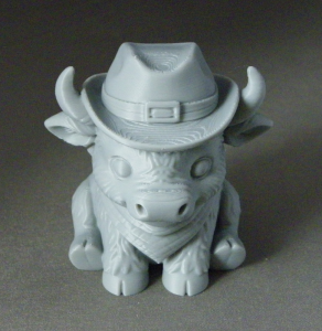 3D Prints - Koe met Cowboyhoed 1 (Meerdere Kleuren Mogelijk)