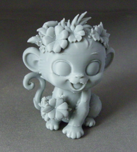 3D Prints - Aap met Bloemen 1 (Meerdere Kleuren Mogelijk)