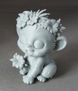 3D Prints - Aap met Bloemen 1 (Meerdere Kleuren Mogelijk)