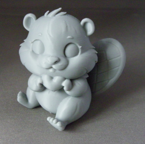 3D Prints - Bever met Hart 1 (Meerdere Kleuren Mogelijk)