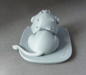 3D Prints - Leeuw op Kussen 1 (Meerdere Kleuren Mogelijk)