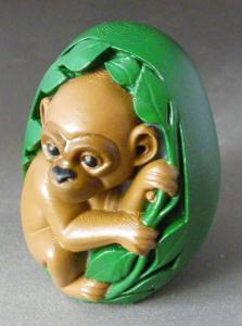 3D Prints - Aap in Ei 1 - Geschilderd